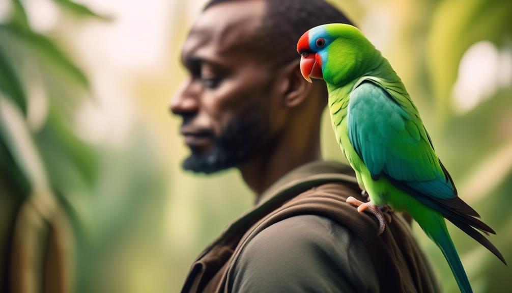 adaptable african ringneck parakeets