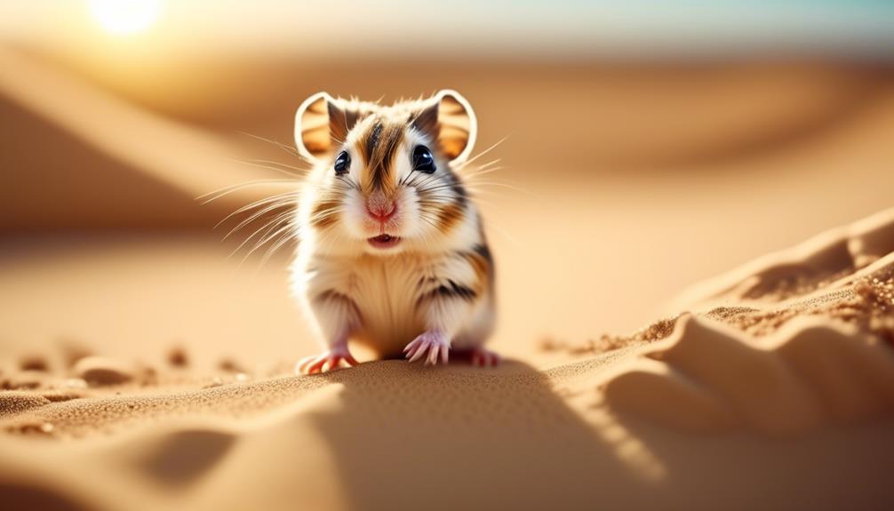 adventurous roborovski hamster explores