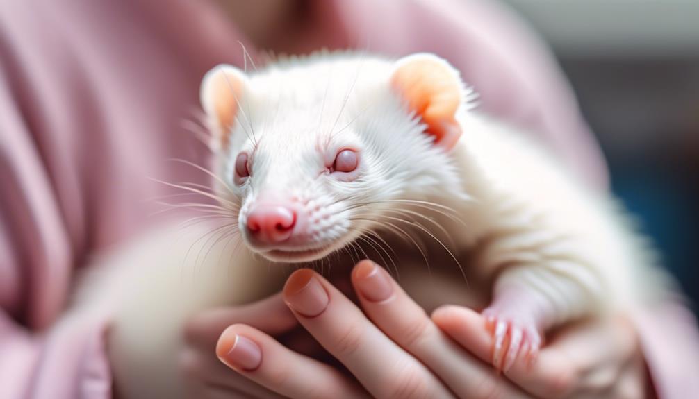 albinism in ferrets health