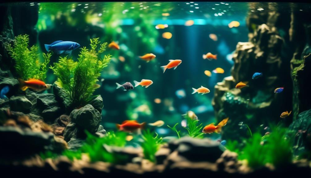 aquarium filtration and decorations