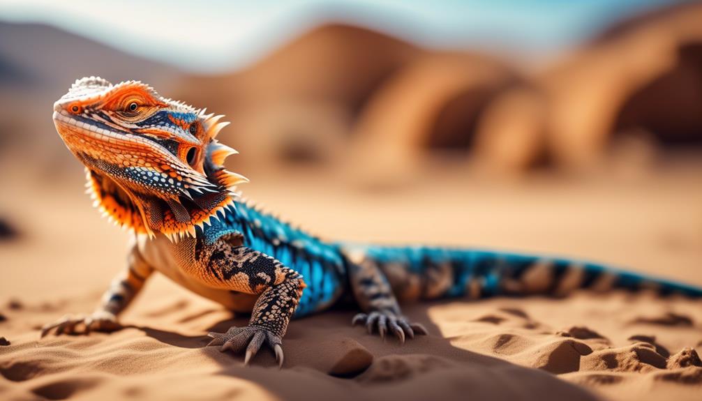 australian lizard with spiny beard