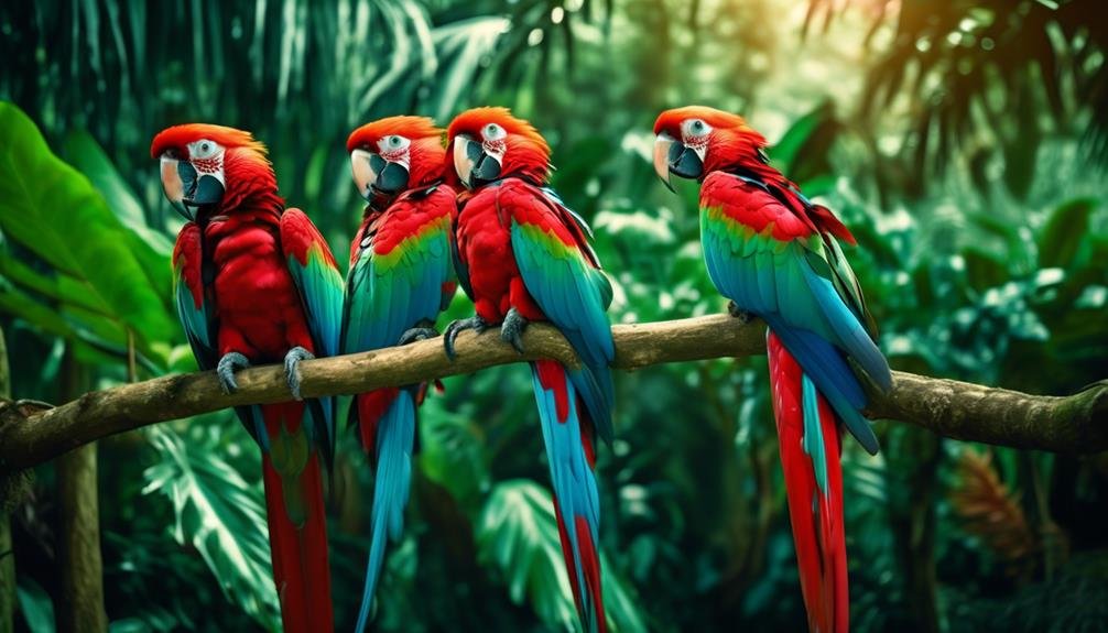 avian diversity and vibrant hues