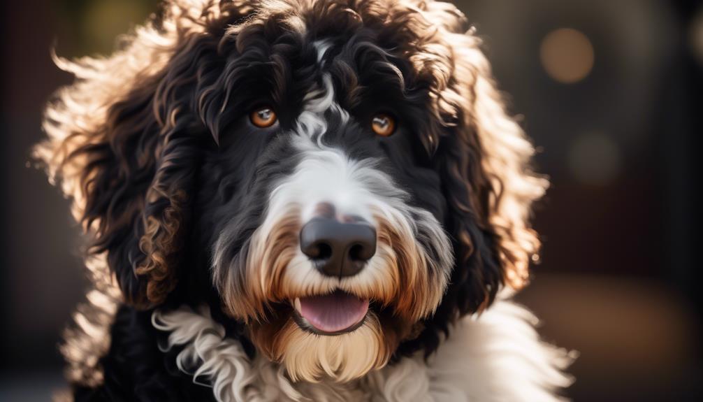 bernese mountain dog poodle mix coat