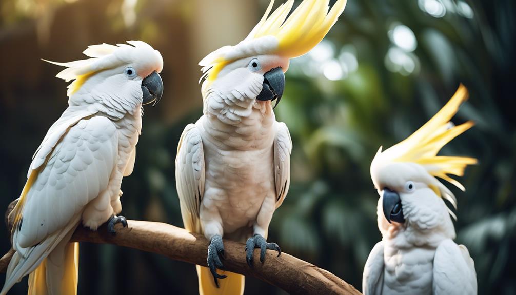 birds with yellow crests