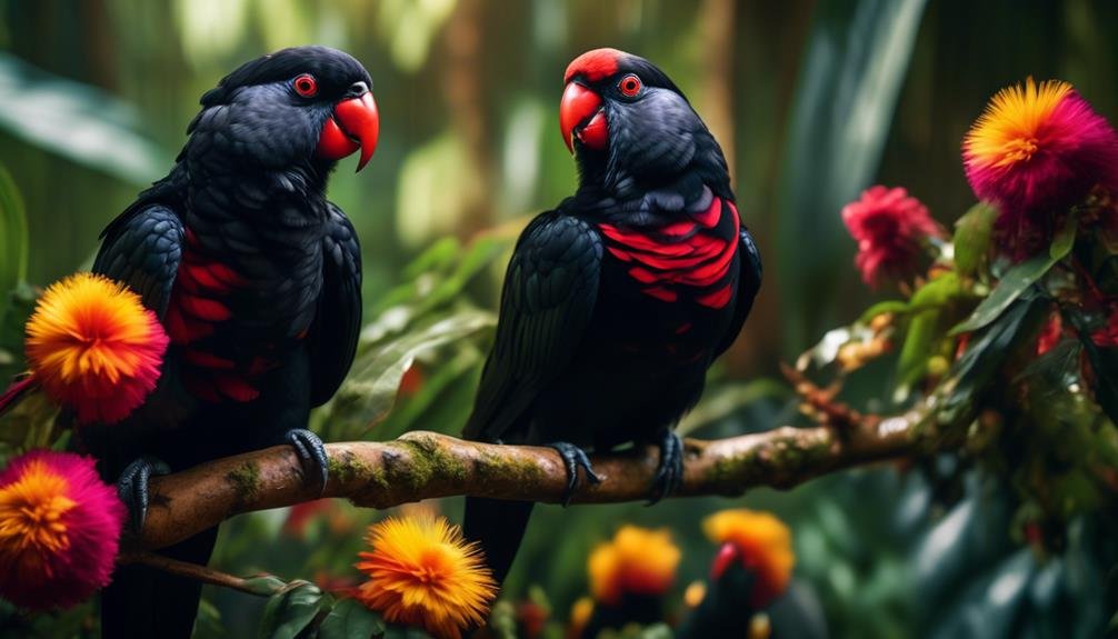 black lory intriguing habits