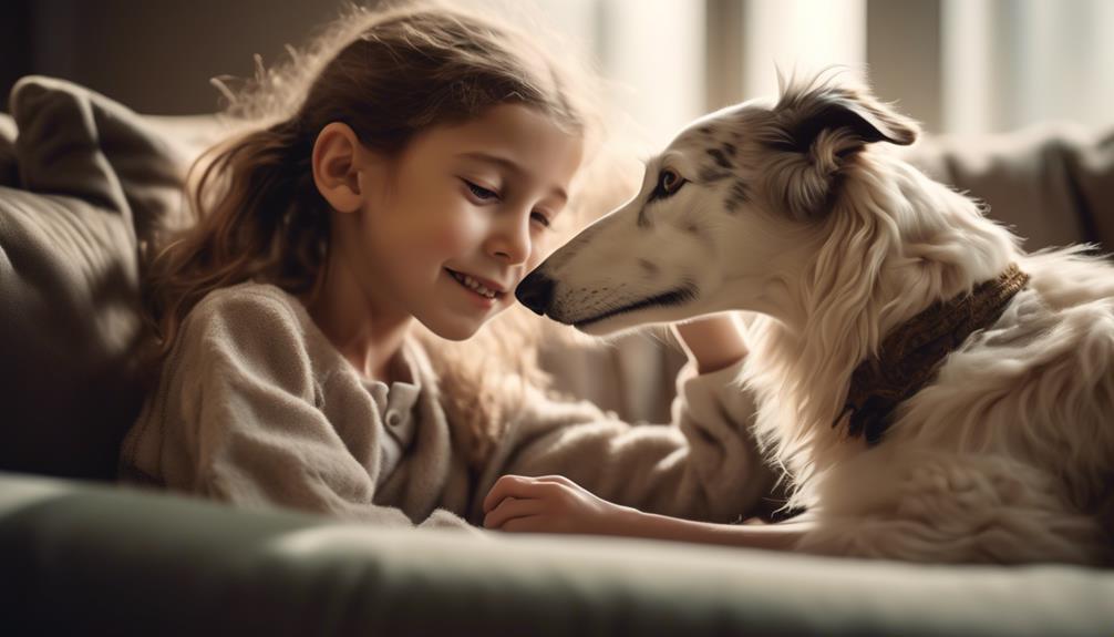 borzoi as family companion