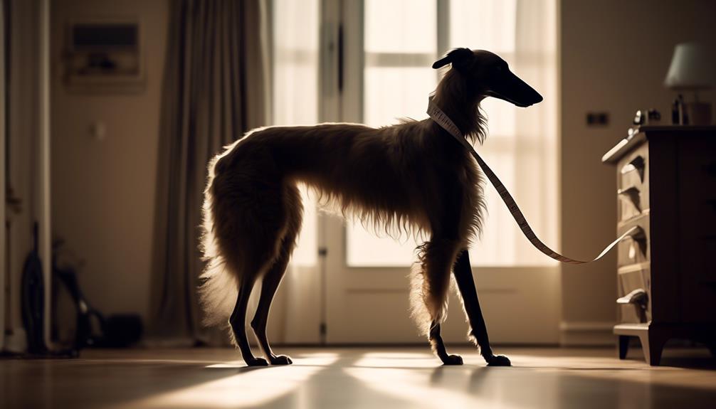 borzoi size and weight