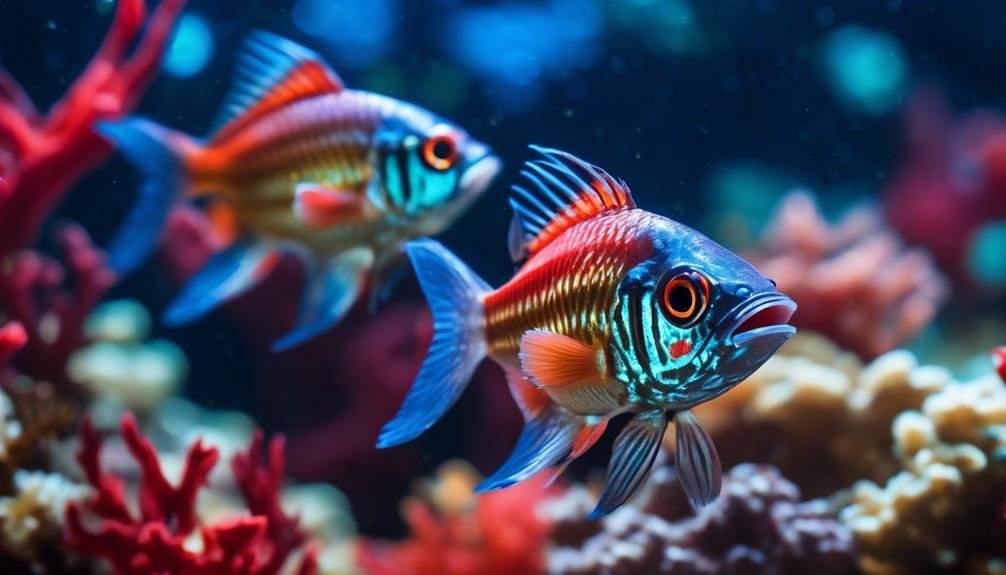 brightly colored tropical fish