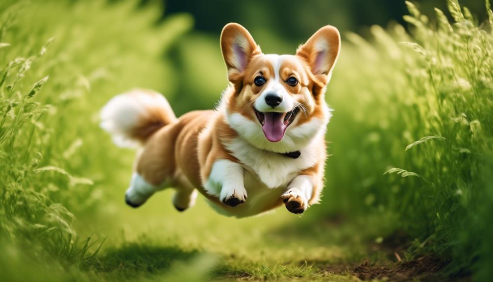 caring for a happy corgi