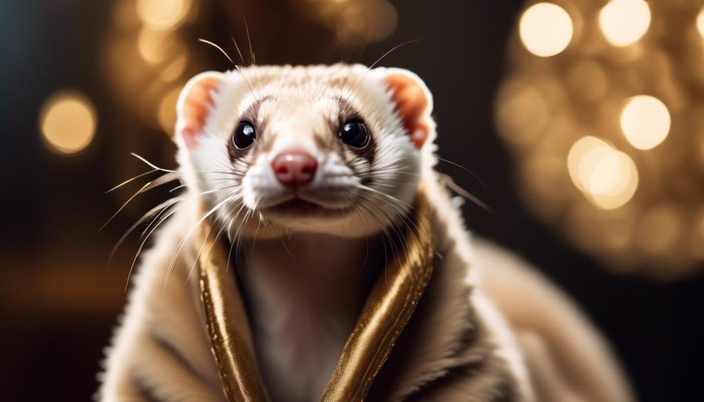 Rare Champagne Ferrets: Enigmatic Beauties Take Center Stage