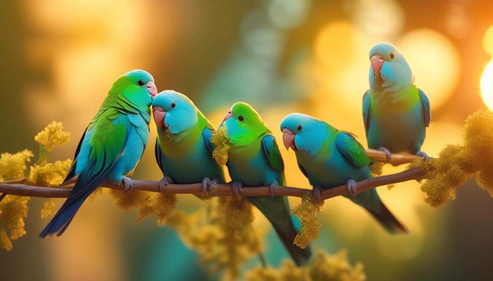 charming celestial parrotlet exploration