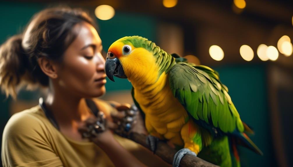 choosing between a parrot and a loyal companion