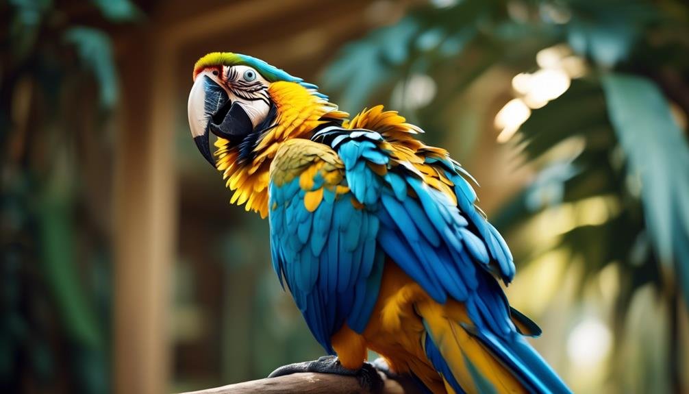 colorful and chatty parrot