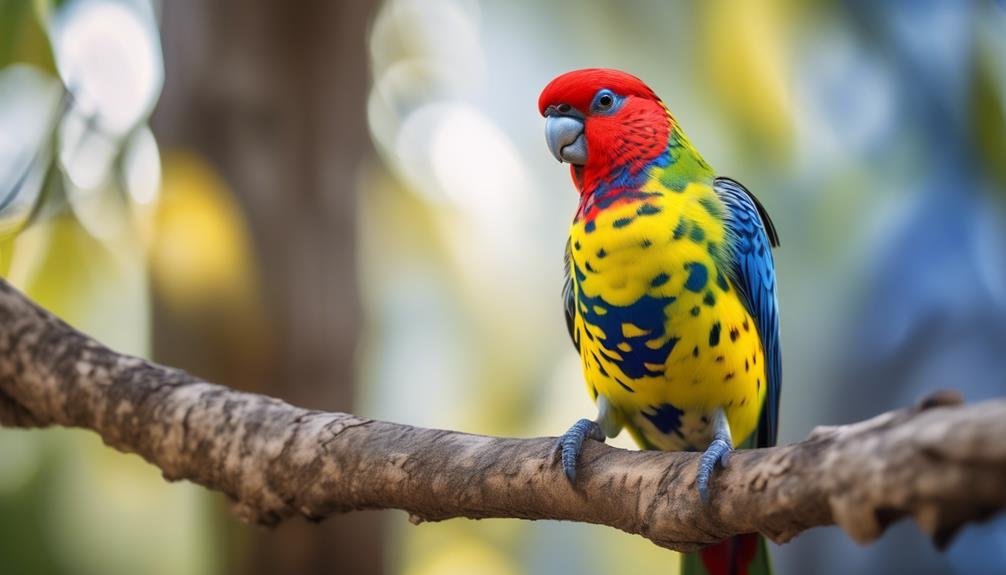 colorful and playful bird