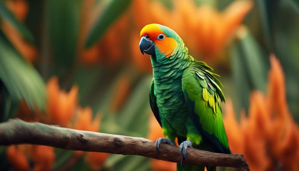 colorful and sociable bird