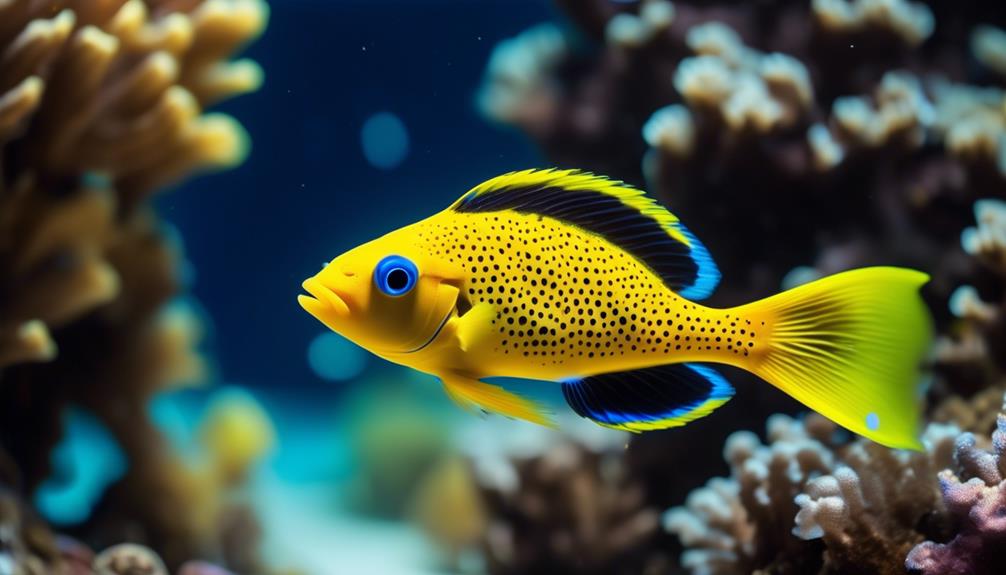 colorful and territorial fish