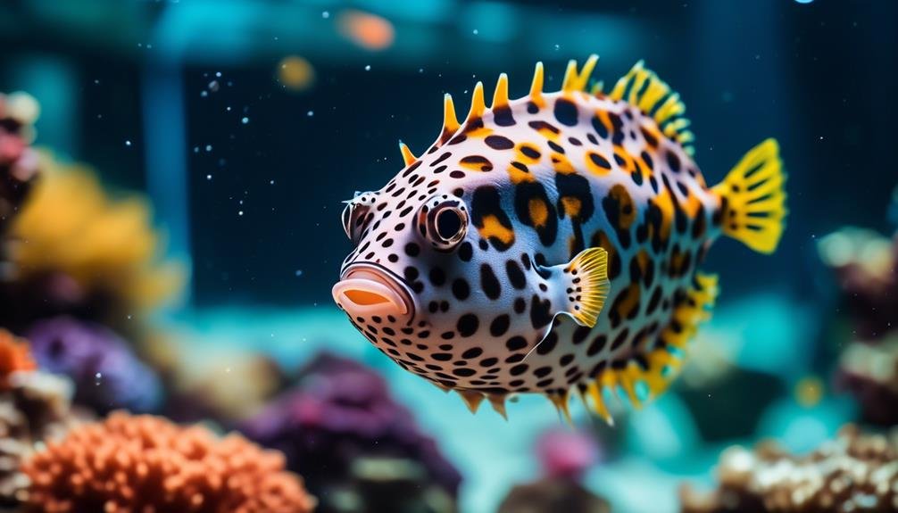 colorful boxfish for aquarium