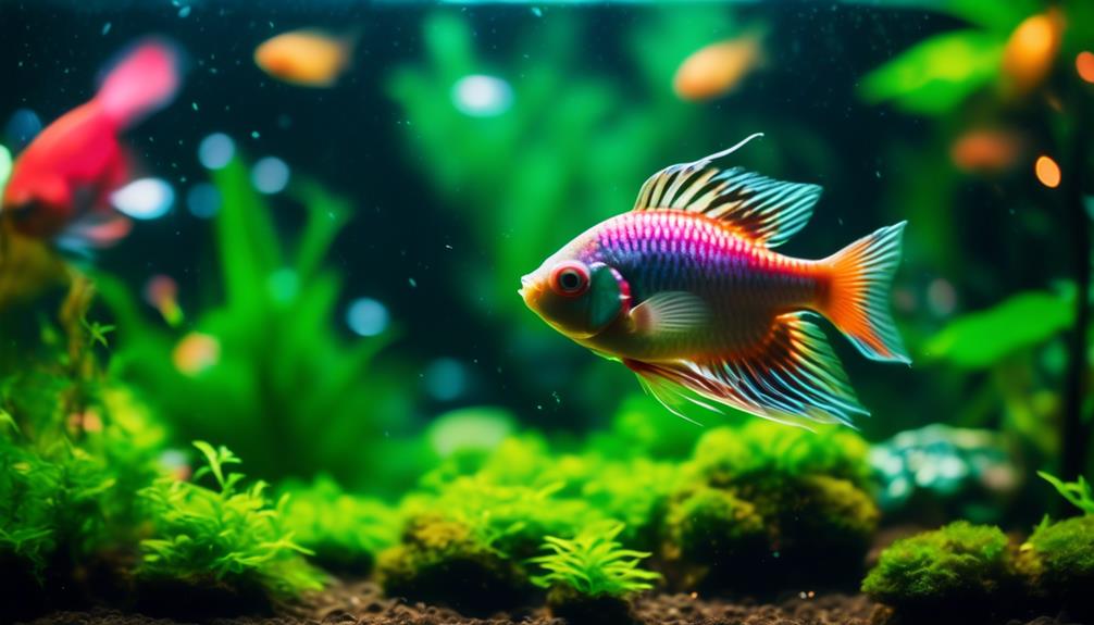 colorful gourami fry delight