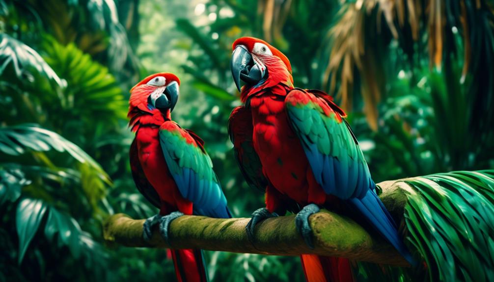 colorful military macaw species