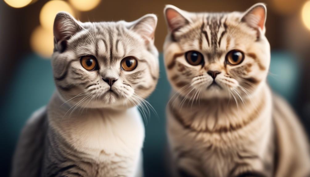 comparing scottish fold cats