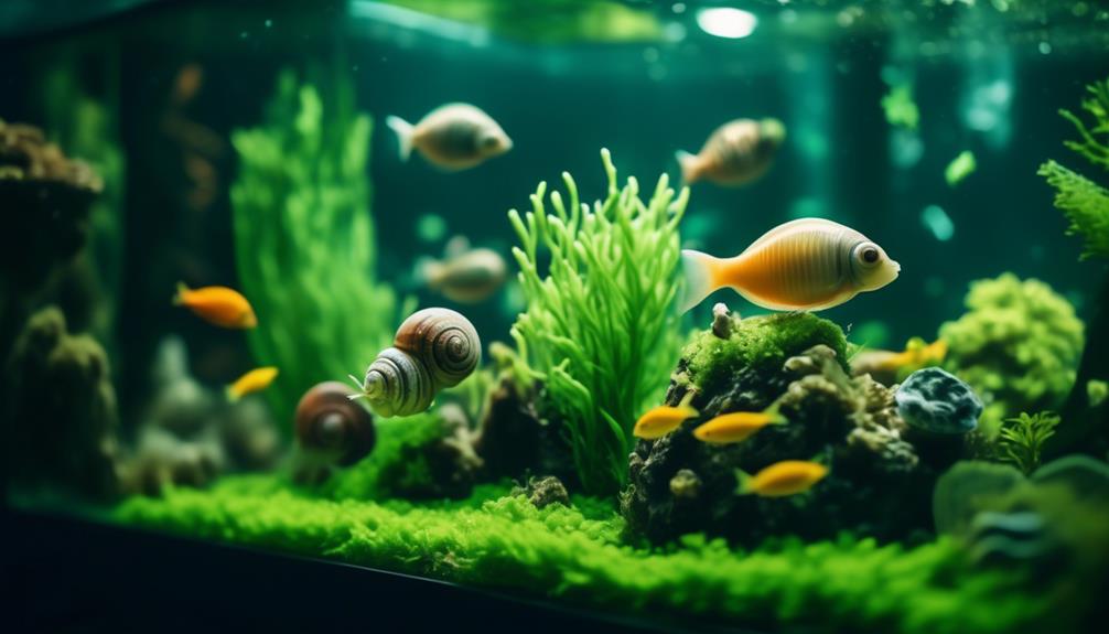 controlling algae in aquarium
