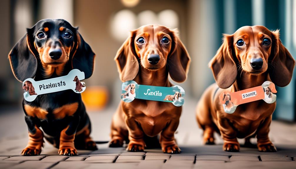 dachshund dog names suggestions