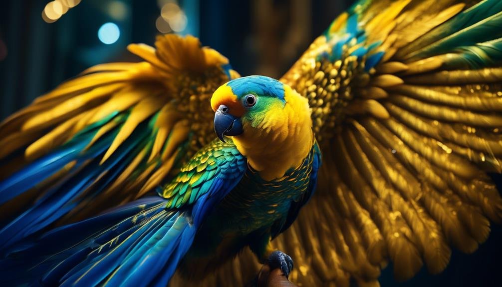 description of golden shouldered parrot