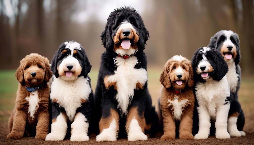 different bernedoodle sizes available