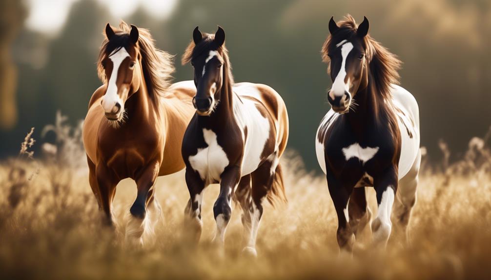 different pinto horse varieties