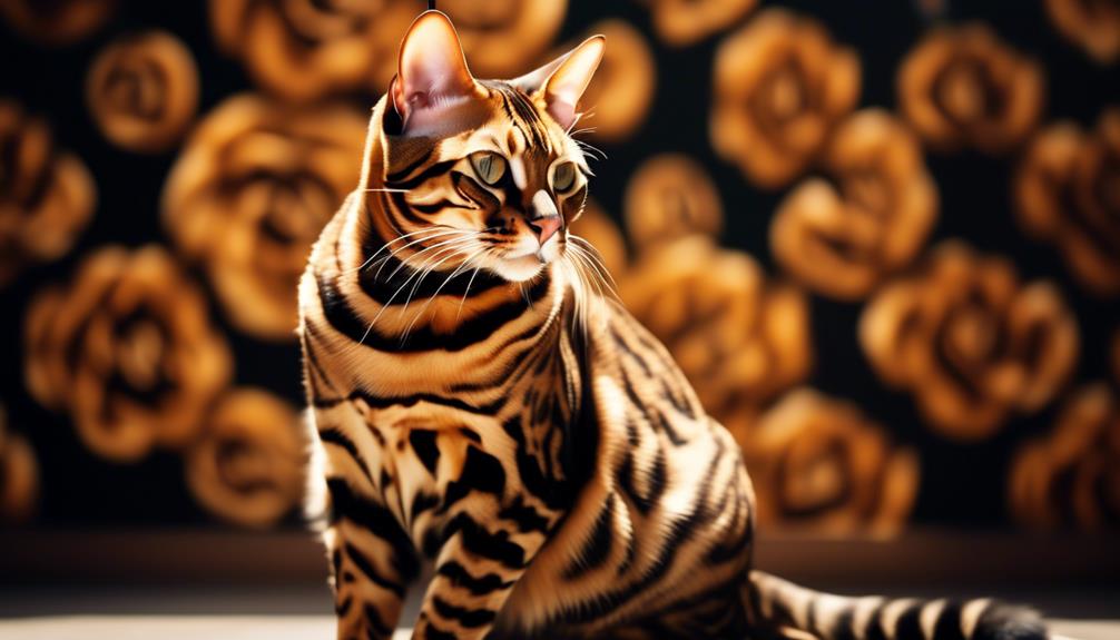 distinctive bengal cat markings