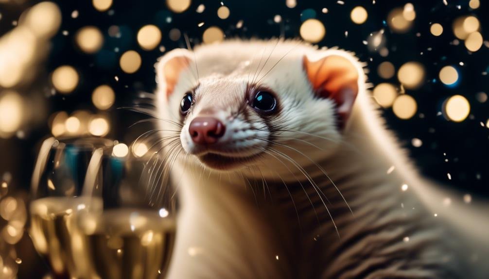 distinctive champagne ferret traits