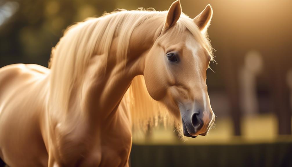 distinctive characteristics of palomino horses