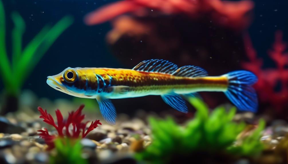 diverse freshwater gobies species