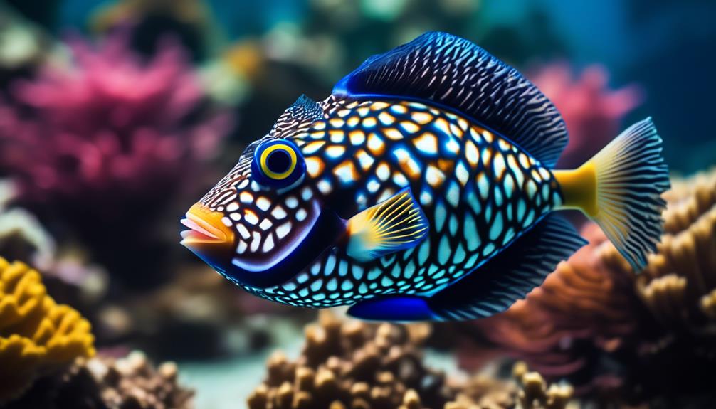 diverse triggerfish colors and varieties