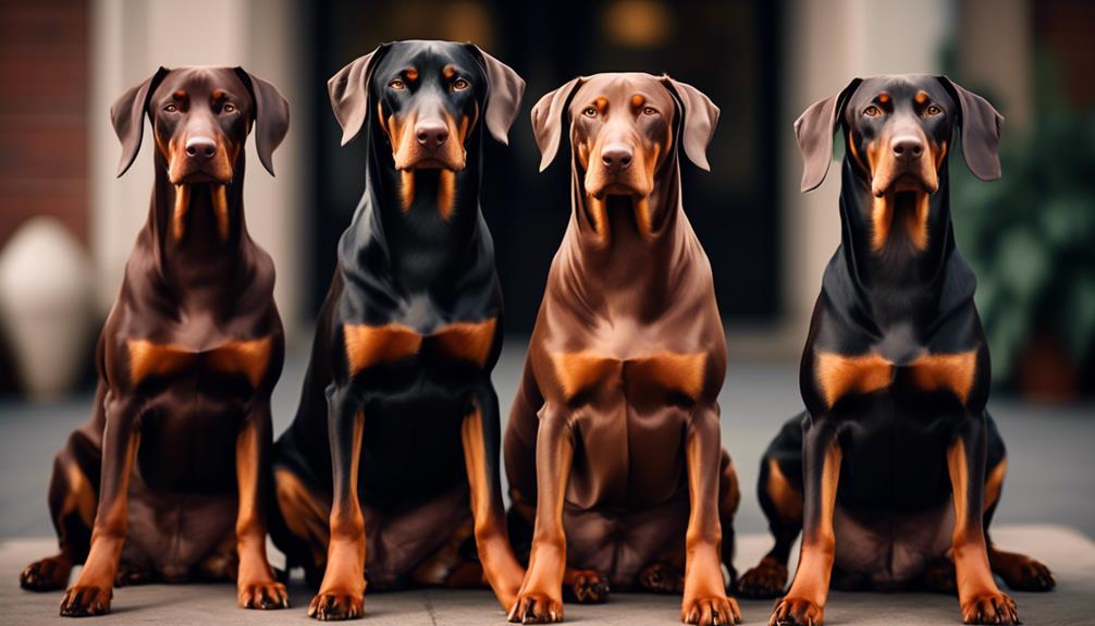 doberdor coat color variations