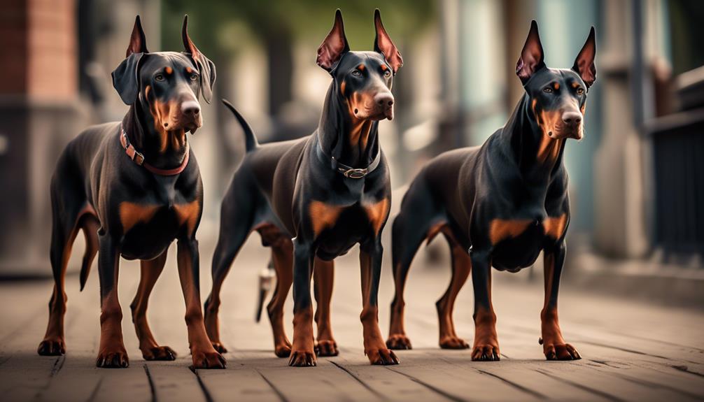 doberdor dogs size and weight