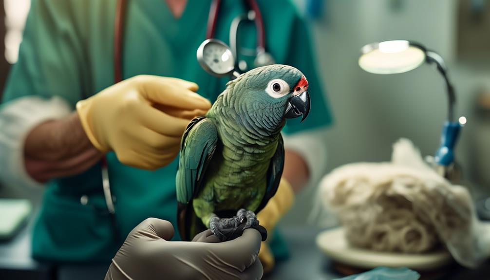 dusky parrot medical examinations