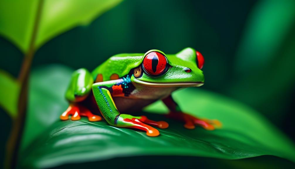 endangered red eyed tree frog