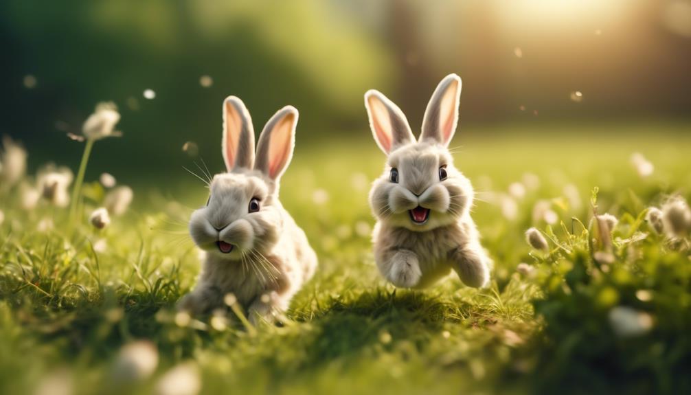 energetic charm of petite rabbits