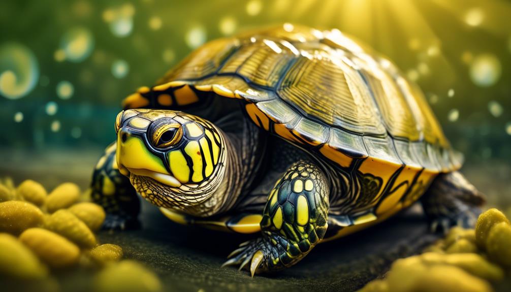 fascinating yellow bellied slider turtle