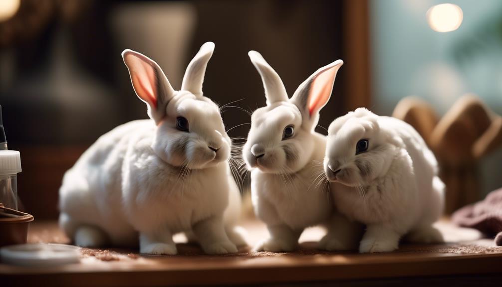 grooming mini rex rabbits