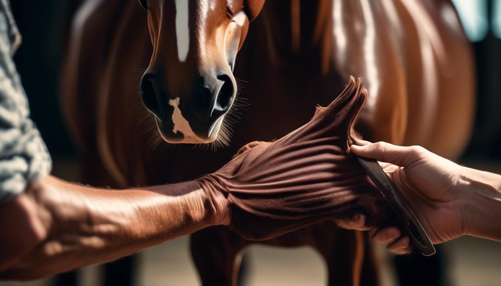 grooming the standardbred horse