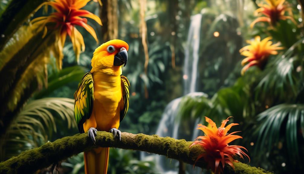 ideal environment for golden conures