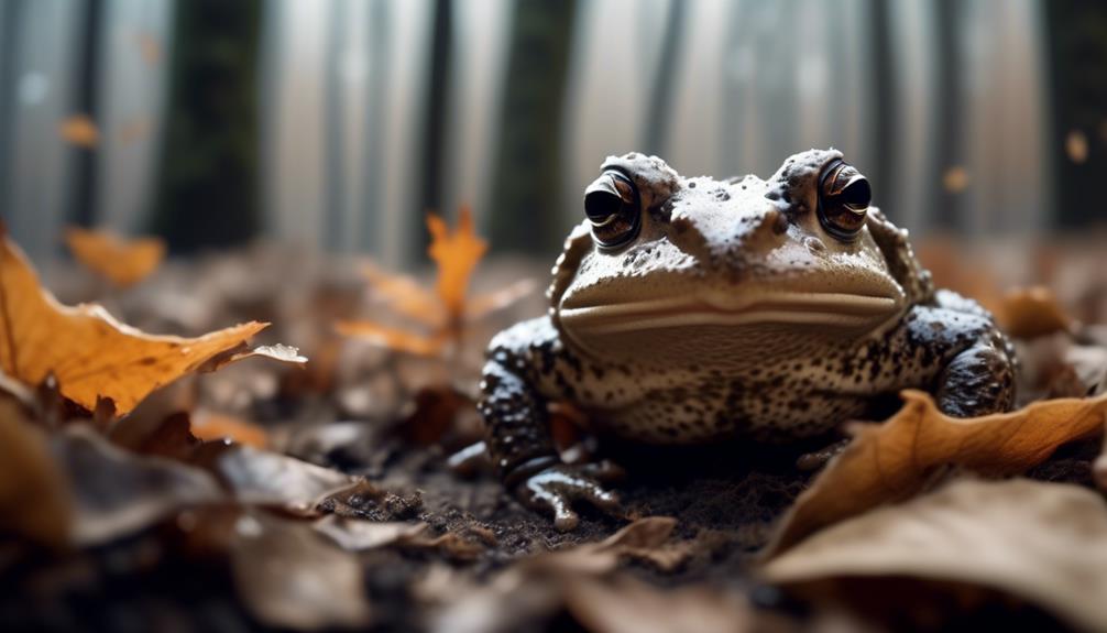 japanese toads in hibernation