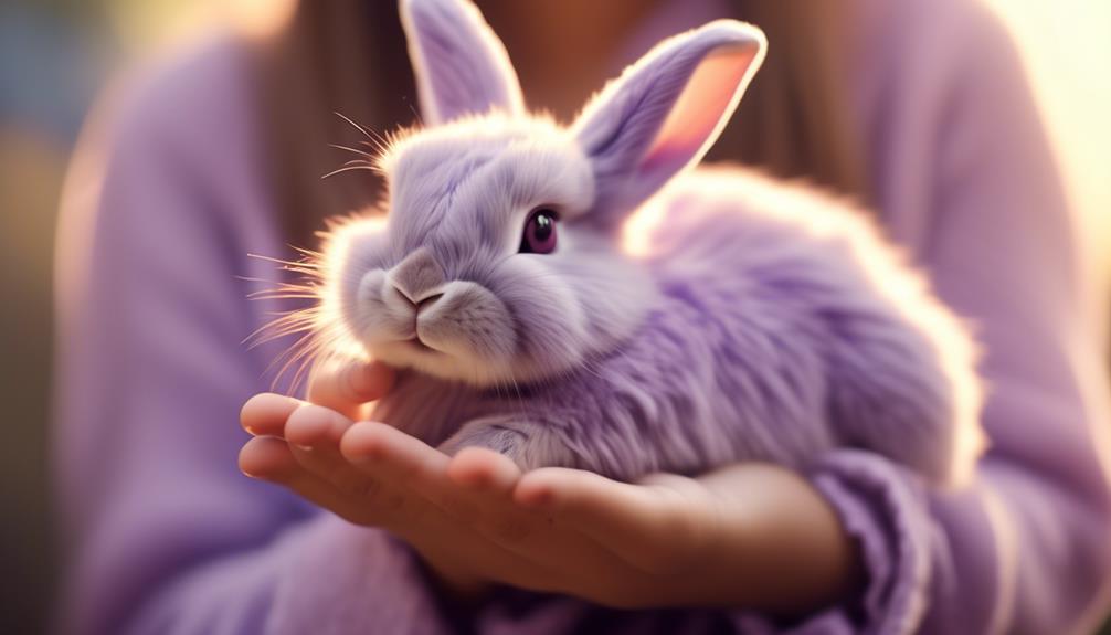 lilac rabbit a perfect companion