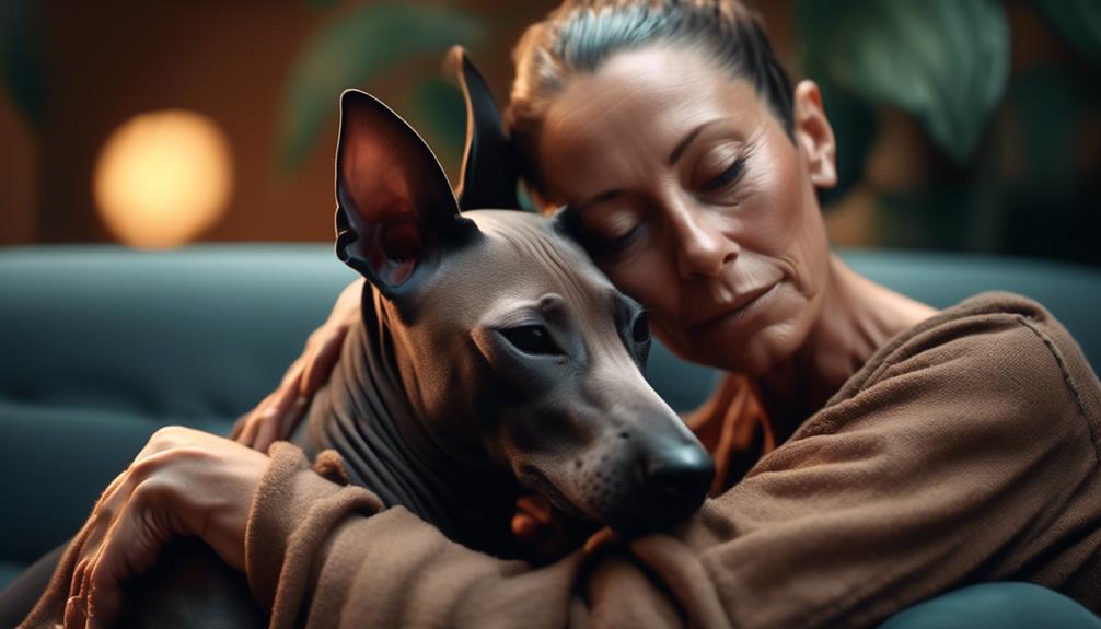 loving and loyal xoloitzcuintli