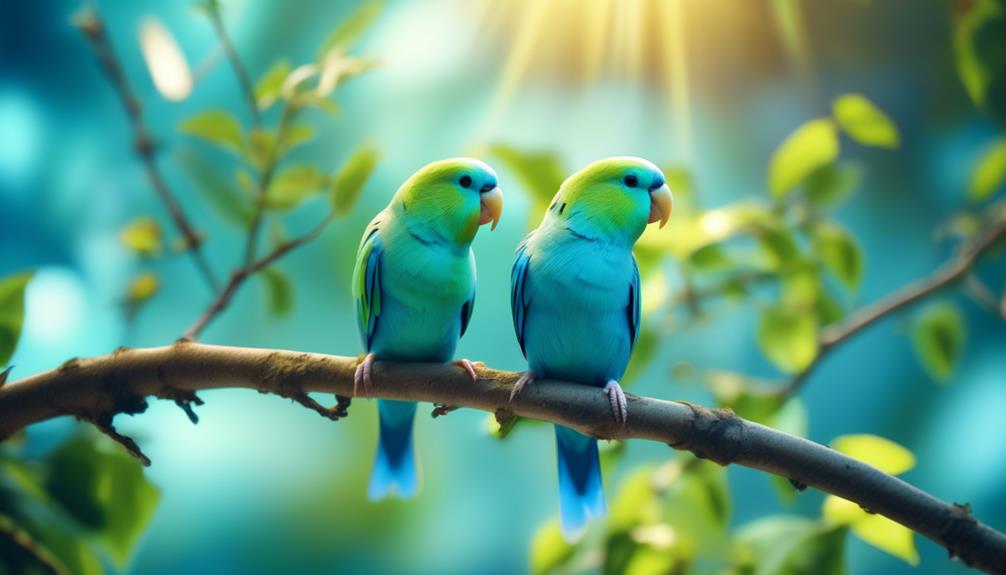 melodic chirping of parrotlets