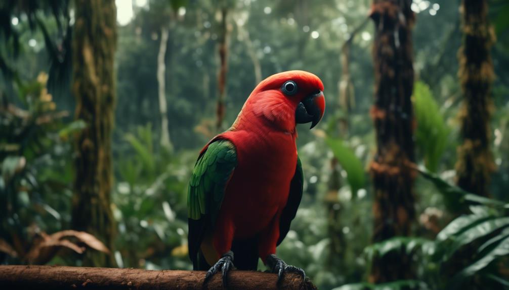 moluccan king parrot habitat threats