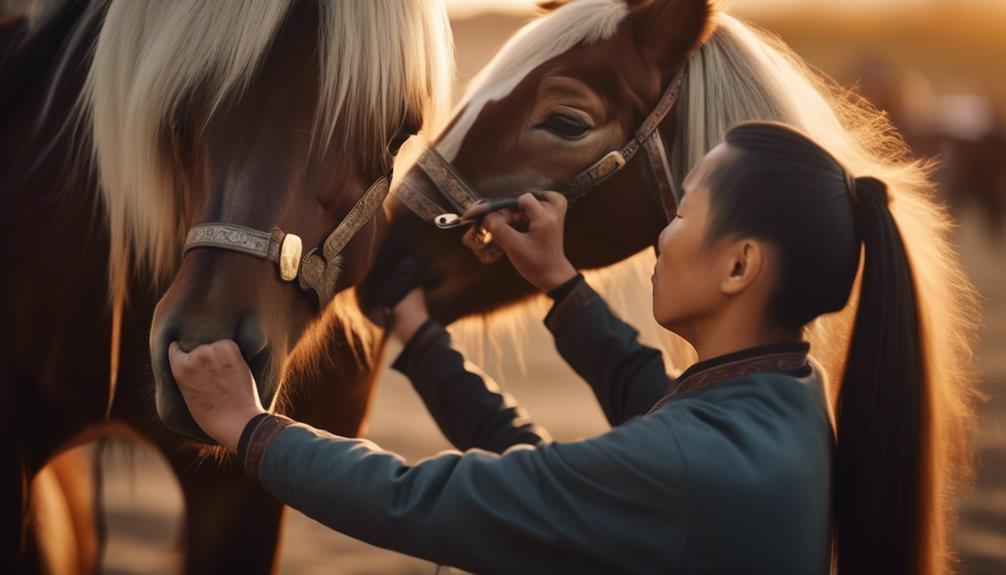 mongolian horse grooming techniques