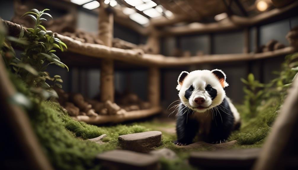 Rare Genetic Mutation Creates Adorable Panda Ferrets